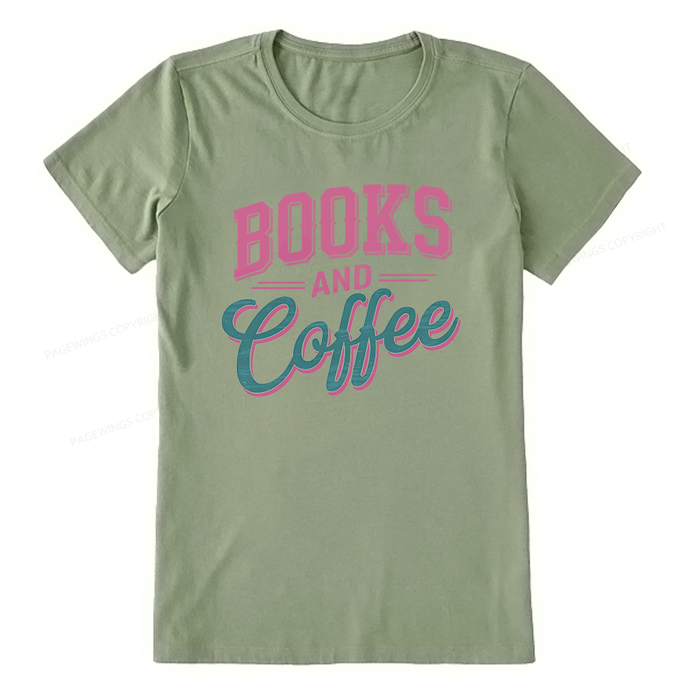 Pagewings Books And Coffee Unisex Classic T-shirt