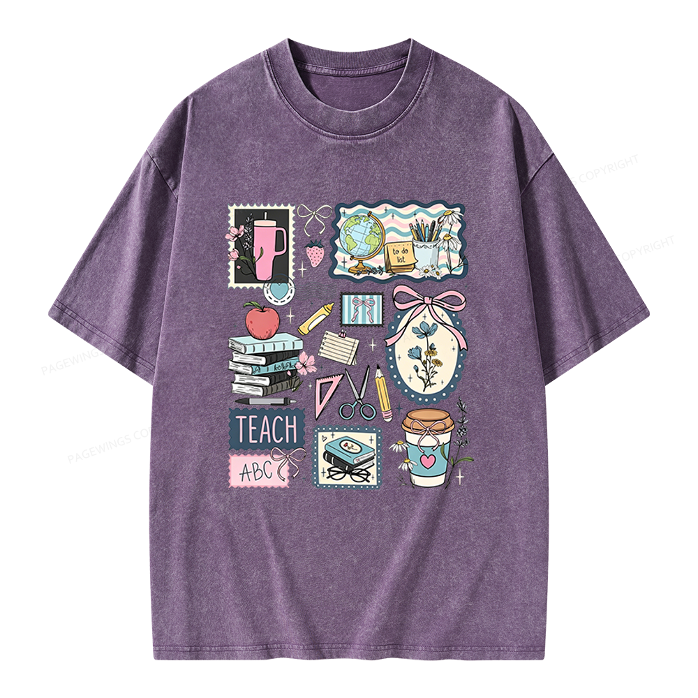 Pagewings Librarian Unisex Washed T-shirt