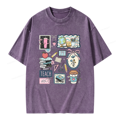 Pagewings Librarian Unisex Washed T-shirt