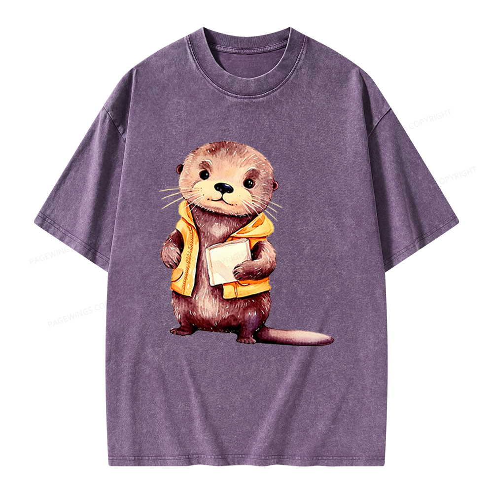 Pagewings Fantasy Books Lover Unisex Washed T-shirt