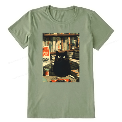 Pagewings Cat Book Lovers Librarian Unisex Classic T-shirt
