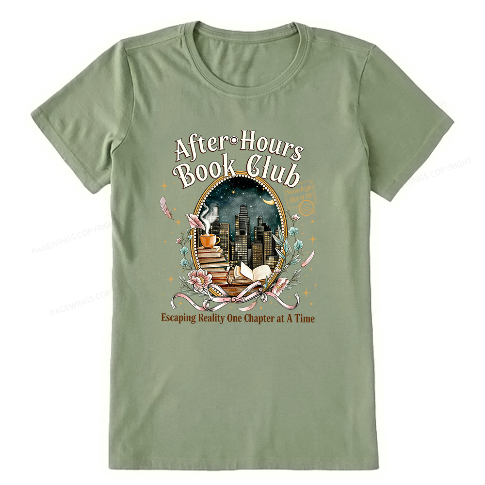 Pagewings After‑Hours Book Club Unisex Classic T-shirt