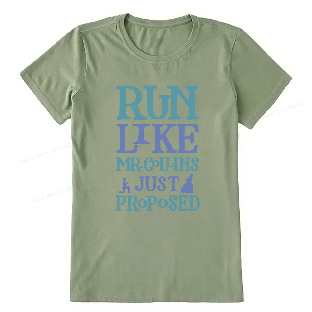 Pagewings Run Like Mr. Collins Unisex Classic T-shirt