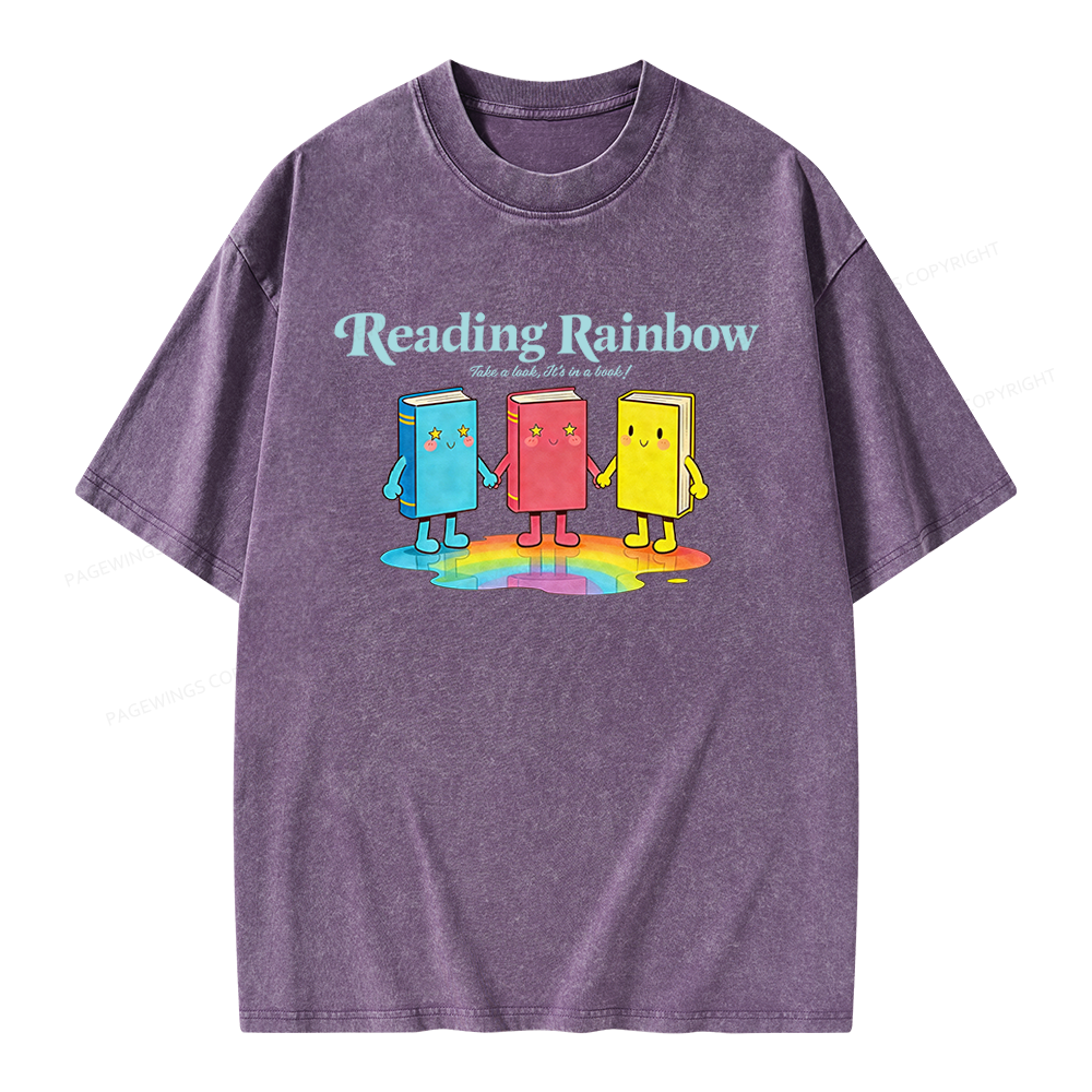 Pagewings Take A Look It's In A Book Unisex Washed T-shirt