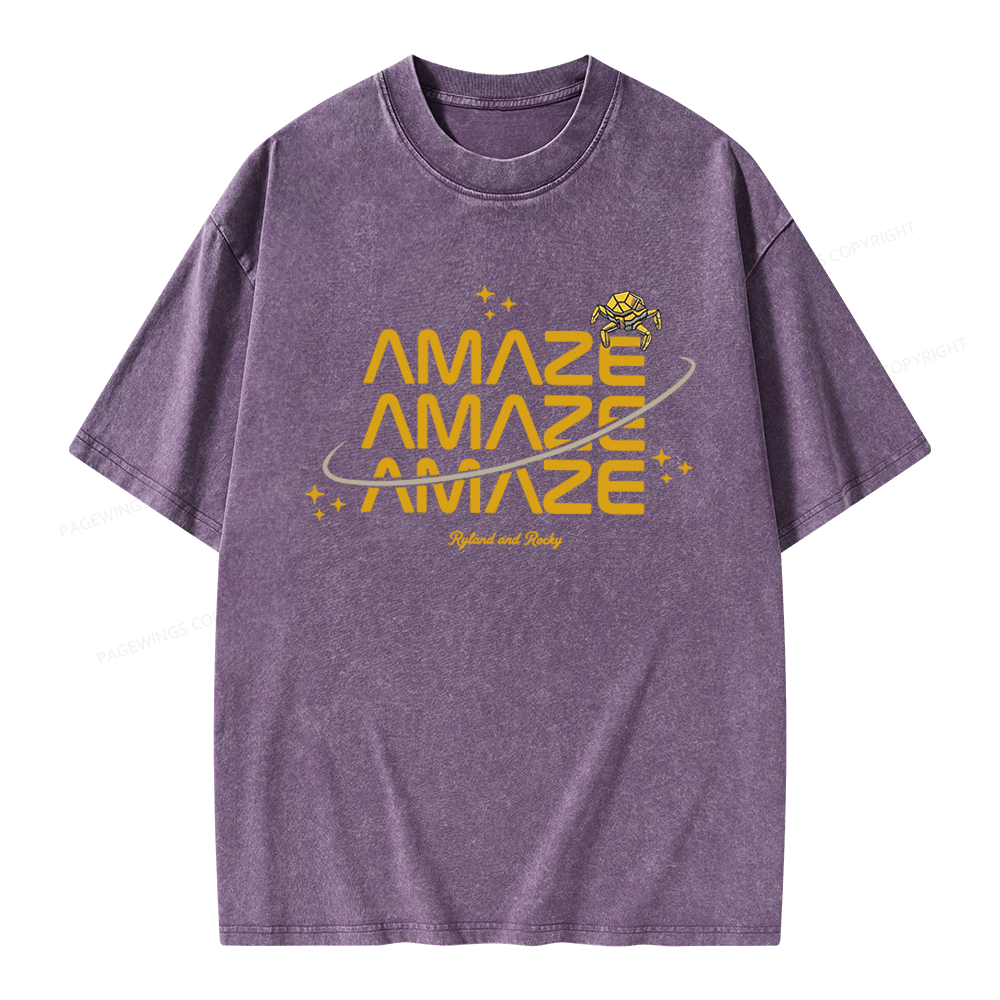 Pagewings Sci-Fi Book Lover Unisex Washed T-shirt
