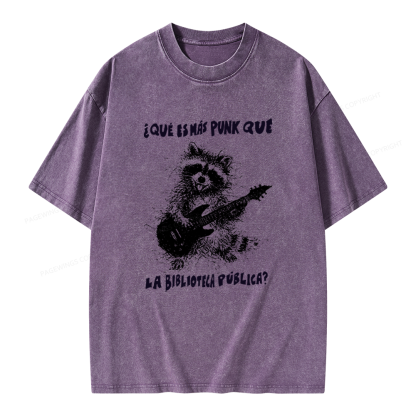 Pagewings What's More Punk Than The Public Library Unisex Washed T-shirt
