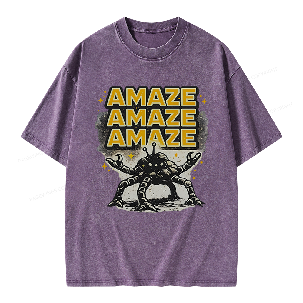 Pagewings Sci‑Fi Nerd Unisex Washed T-shirt