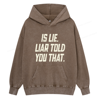 Pagewings Is Lie Liar Told You That Unisex Washed Hoodie