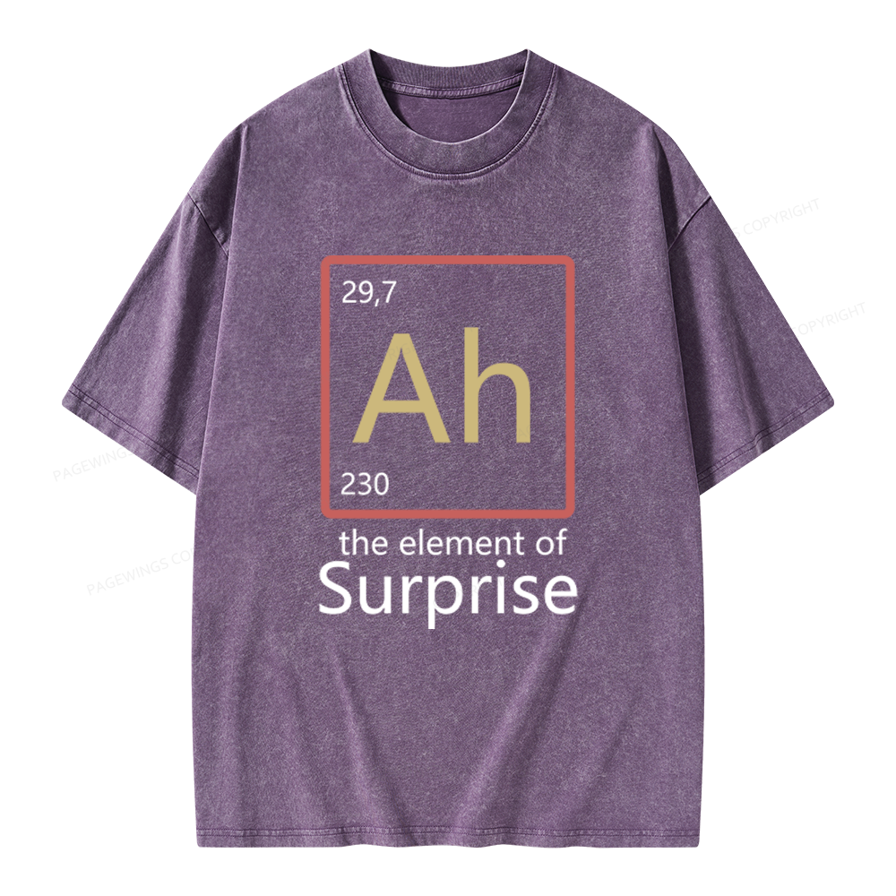 Pagewings The Element of Surprise Unisex Washed T-shirt