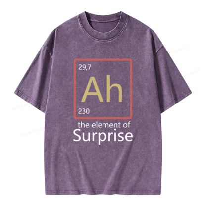 Pagewings The Element of Surprise Unisex Washed T-shirt