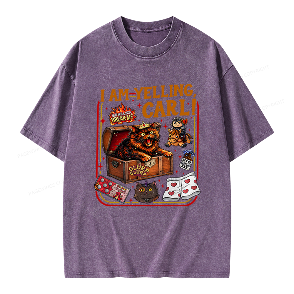 Pagewings Fantasy Book Reader Unisex Washed T-shirt