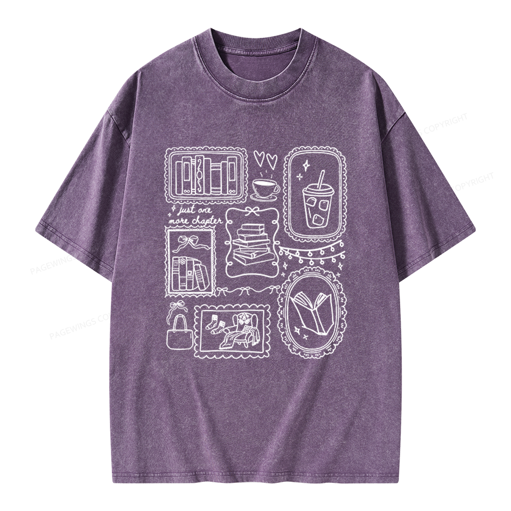 Pagewings Book Lover Unisex Washed T-shirt