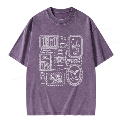 Pagewings Book Lover Unisex Washed T-shirt