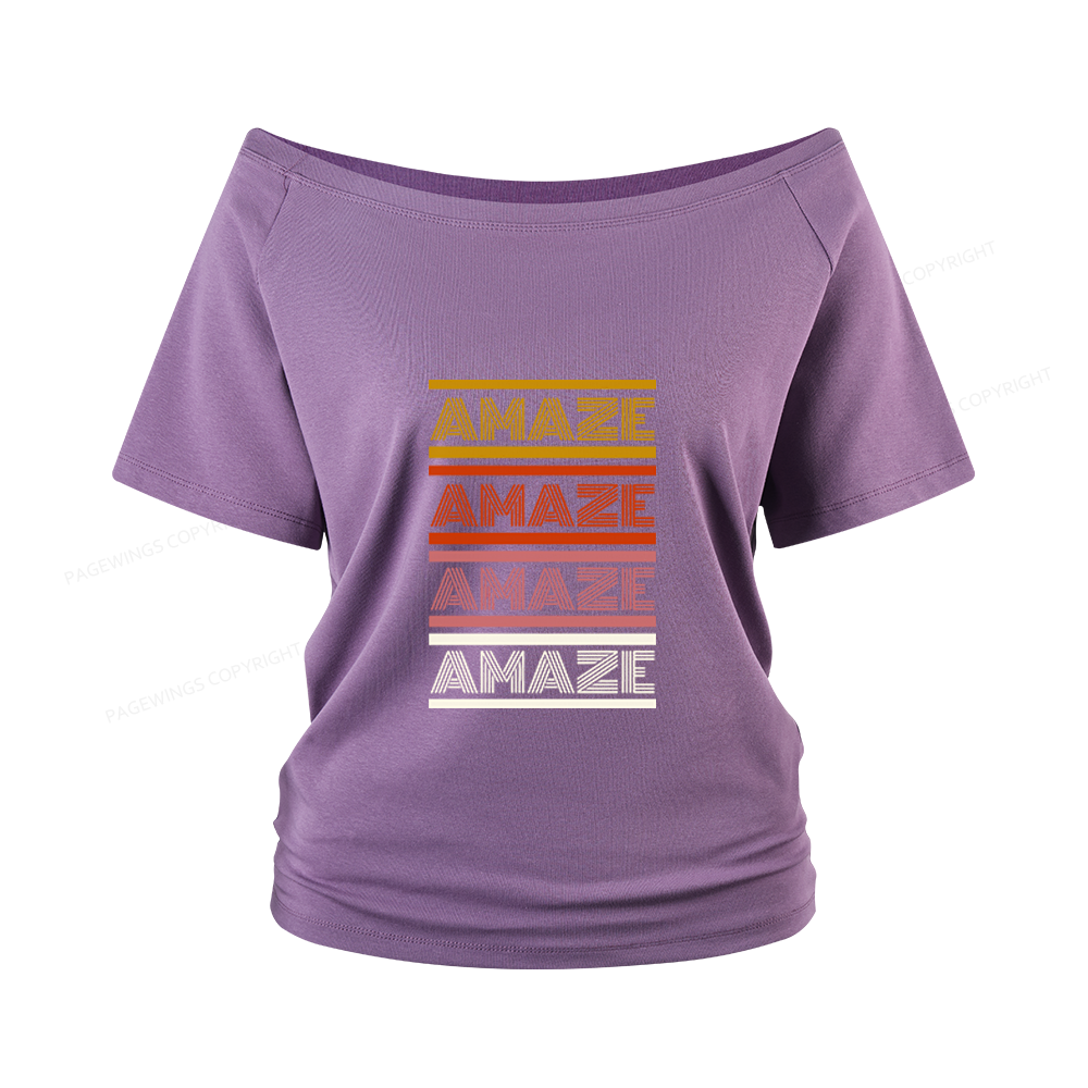 Pagewings Science Fiction Lover Women Off Shoulder T-shirts
