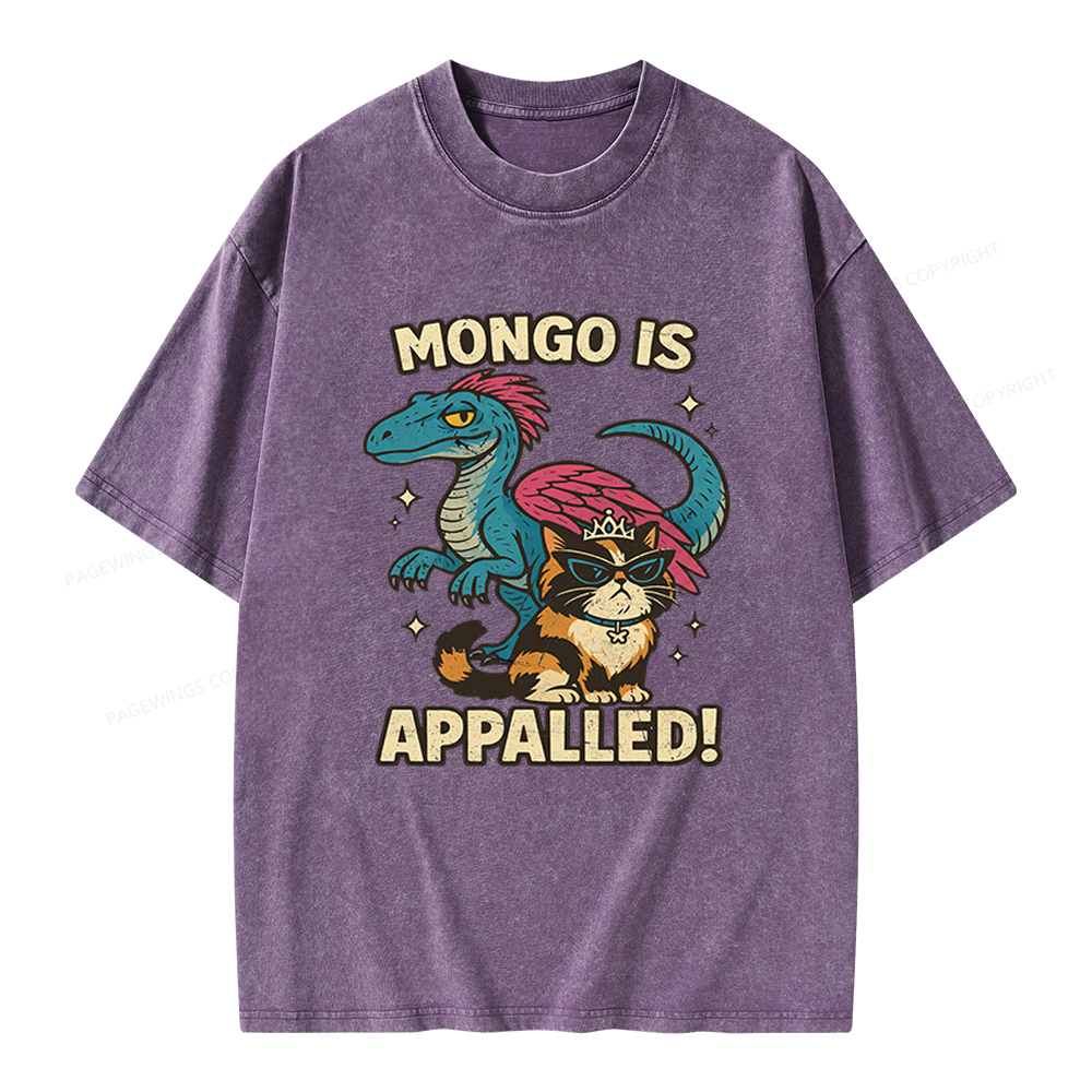 Pagewings Mongo Is Appalled Unisex Washed T-shirt