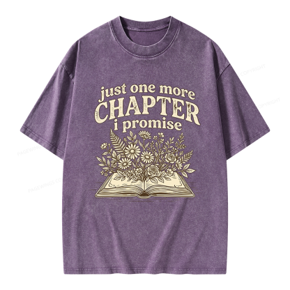 Pagewings Just One More Chapter I Promise Unisex Washed T-shirt