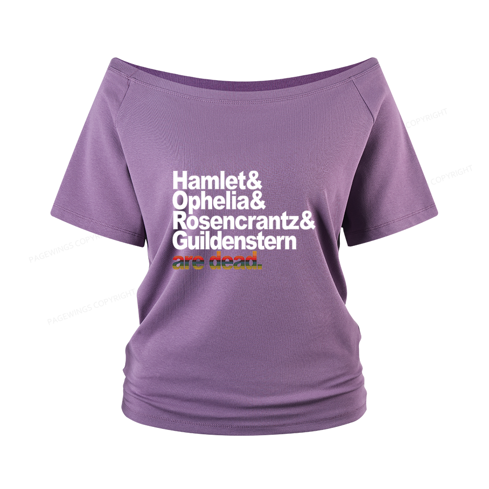 Pagewings Drama lovers Women Off Shoulder T-shirts