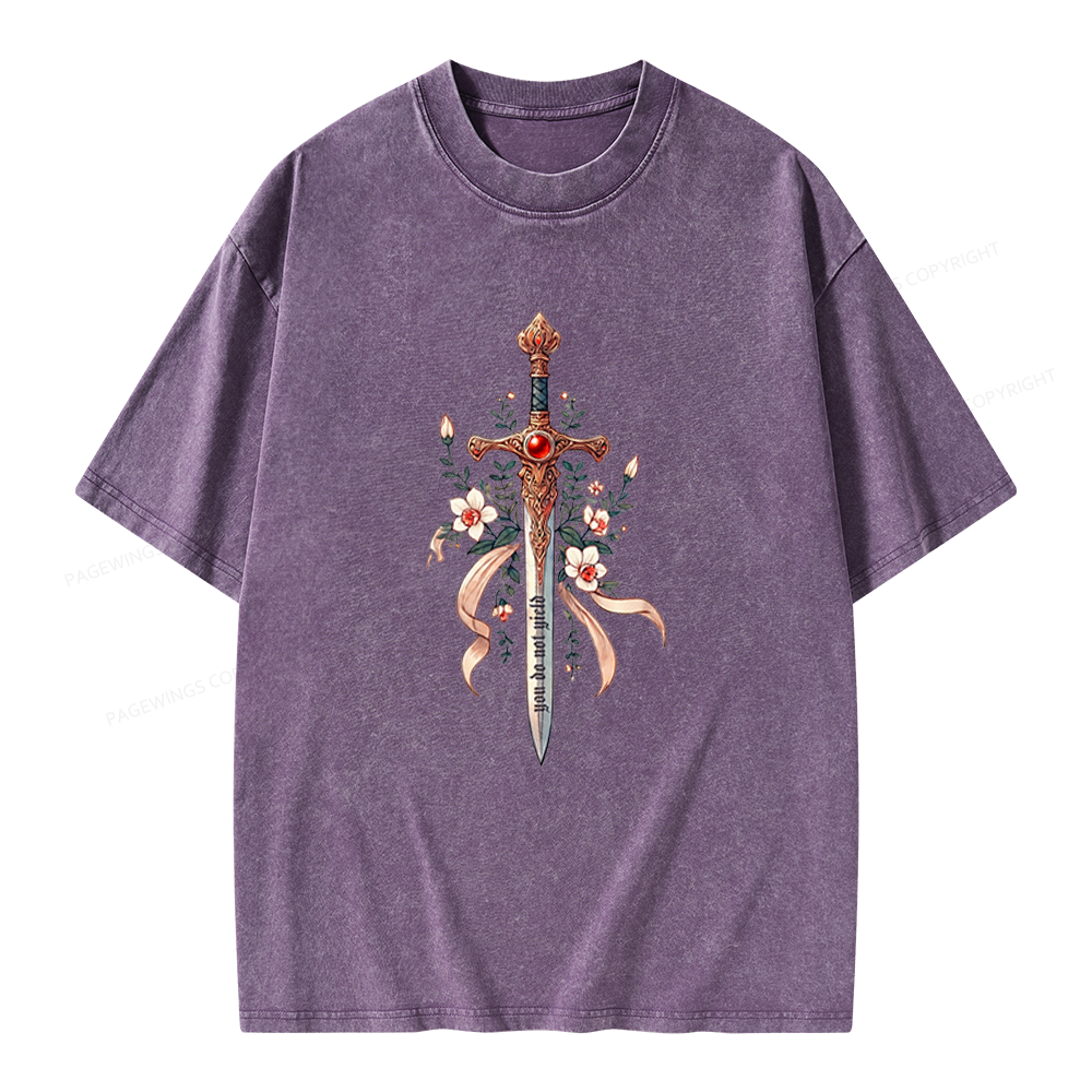 Pagewings You Do Not Yield Unisex Washed T-shirt