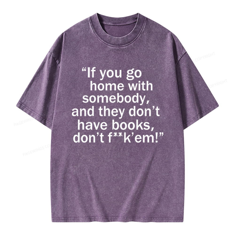 Pagewings Bookworm Quote Unisex Washed T-shirt