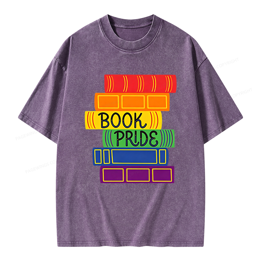 Pagewings Book Pride Unisex Washed T-shirt