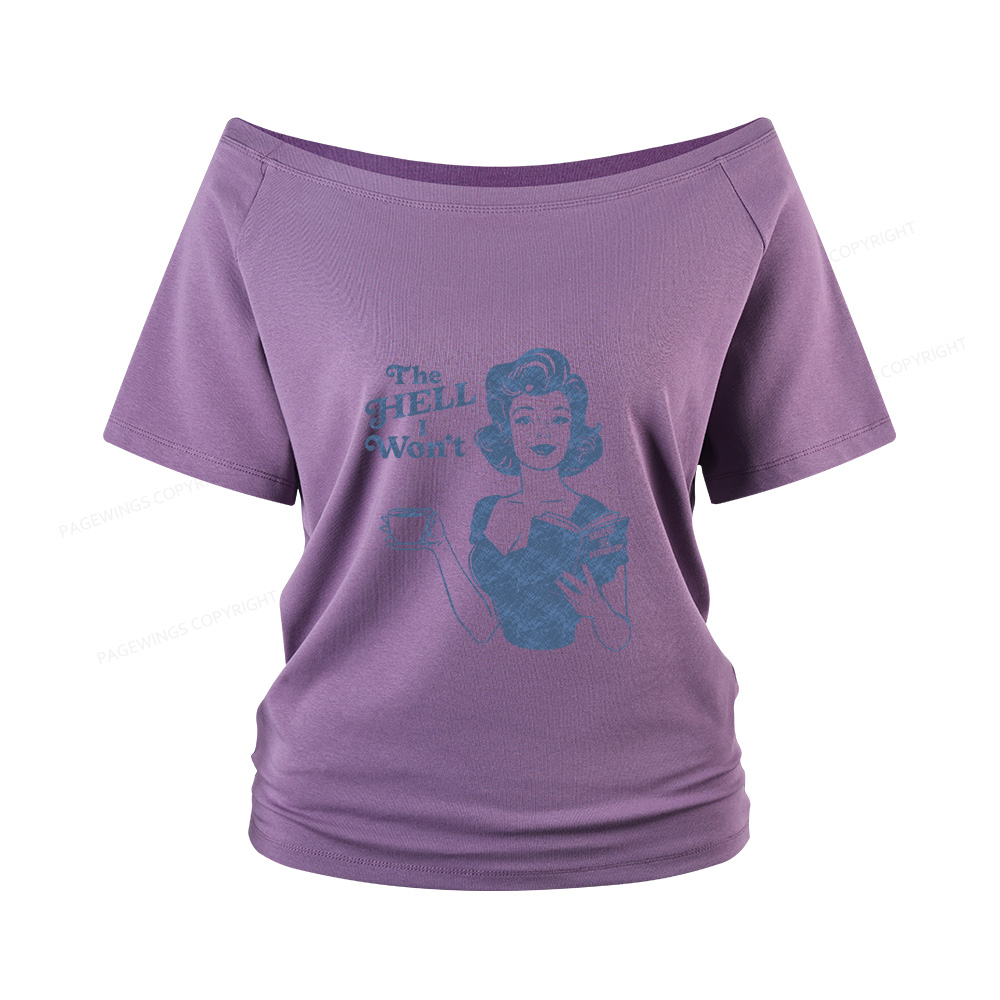Pagewings Retro Women's Rights Women Off Shoulder T-shirts