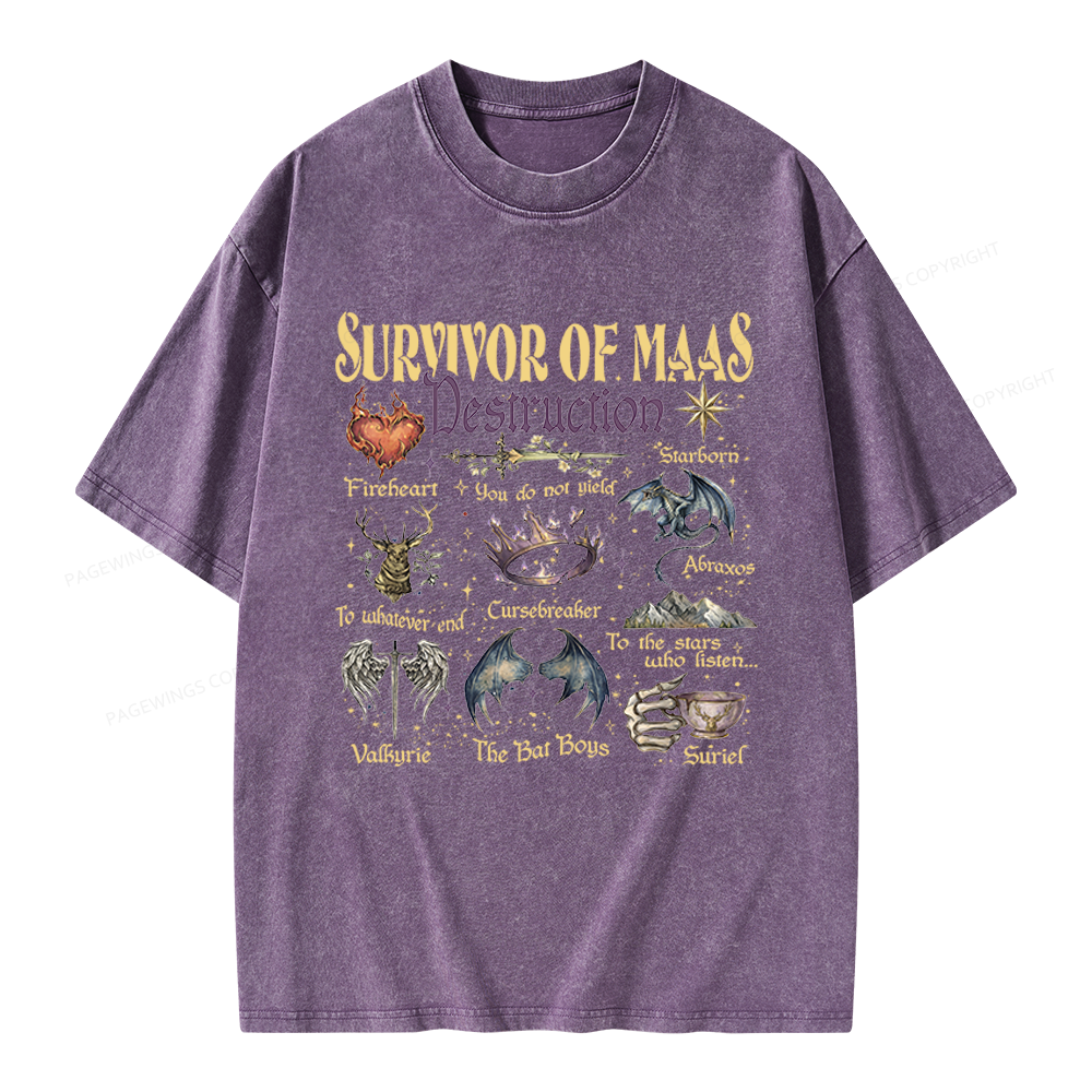 Pagewings Darkness Claim Us Unisex Washed T-shirt