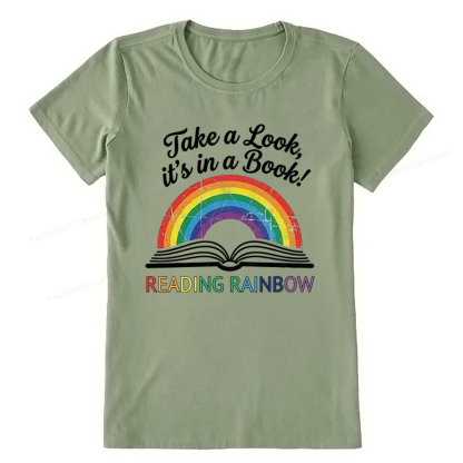 Pagewings Reading With Rainbow Unisex Classic T-shirt