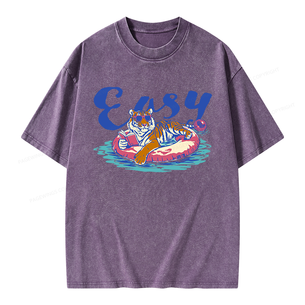 Pagewings Summer Reading Unisex Washed T-shirt