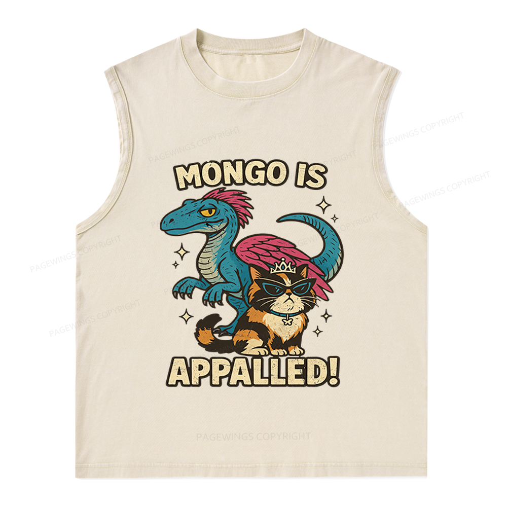 Pagewings Mongo Is Appalled Unisex Washed Tank Top