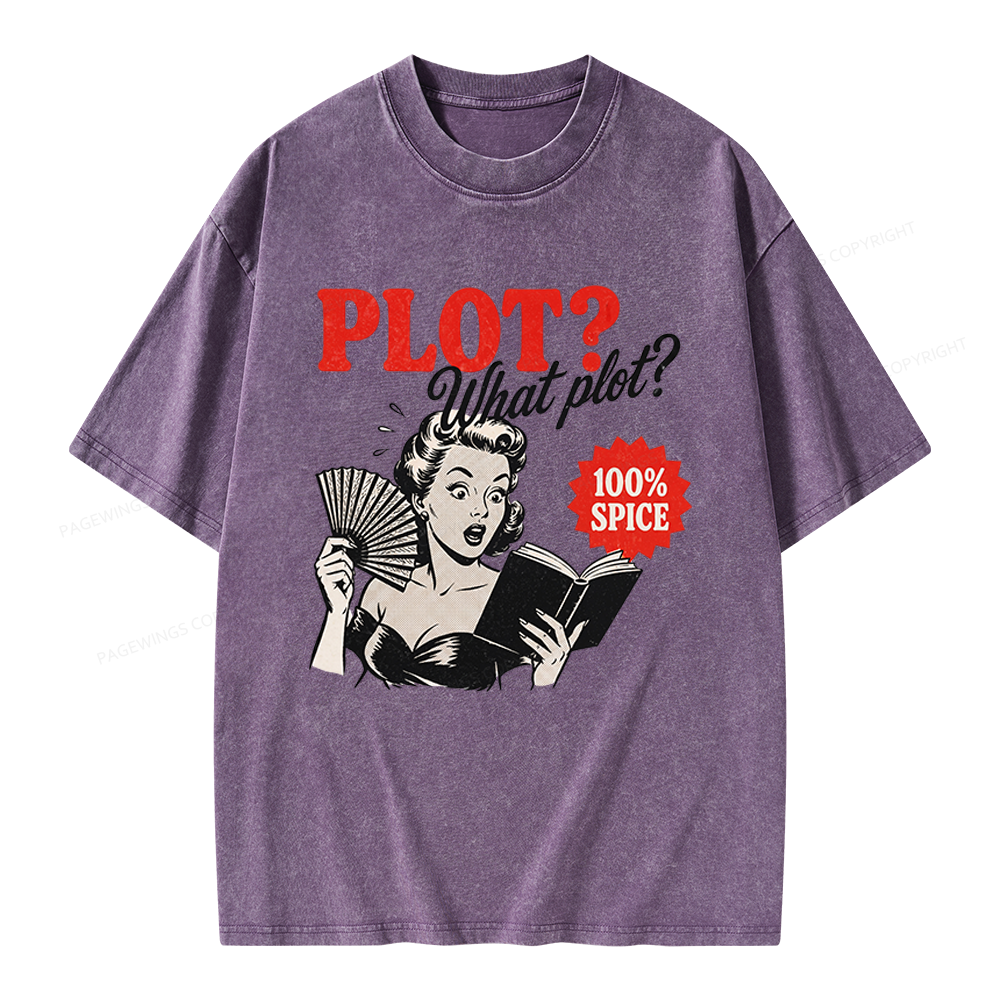 Pagewings What Plot Unisex Washed T-shirt