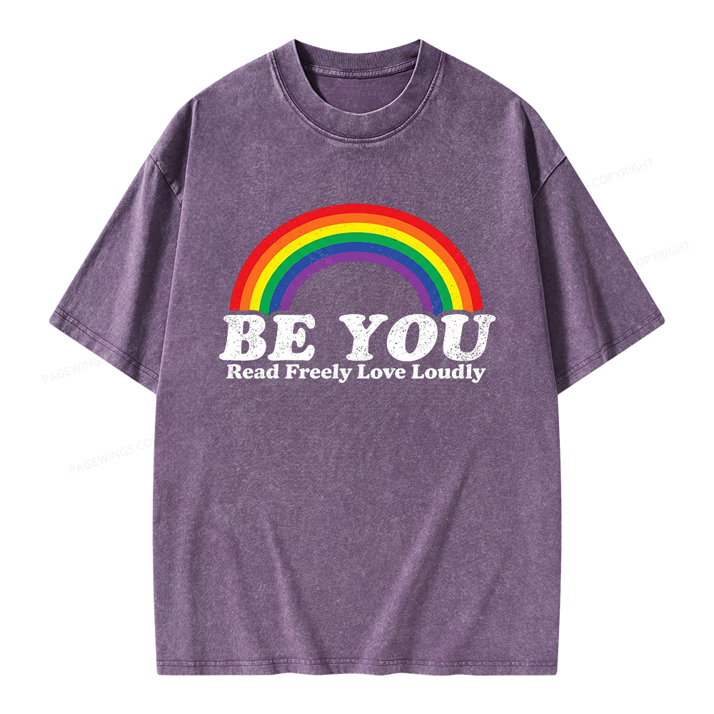 Pagewings Read Freely Unisex Washed T-shirt
