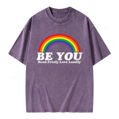 Pagewings Read Freely Unisex Washed T-shirt