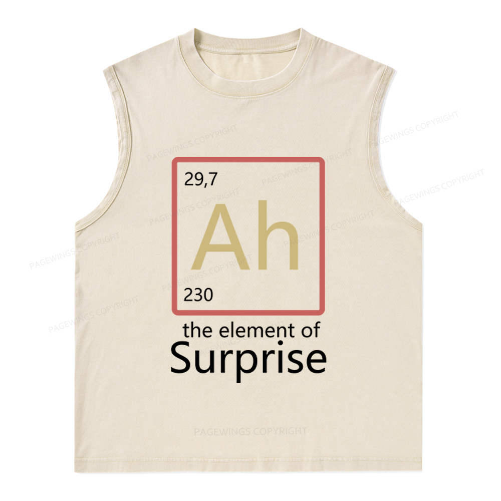 Pagewings The Element of Surprise Unisex Washed Tank Top
