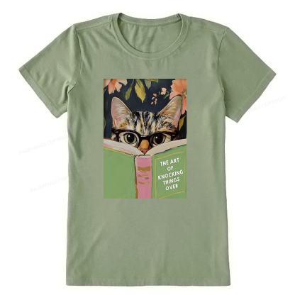 Pagewings Cat Reading Unisex Classic T-shirt