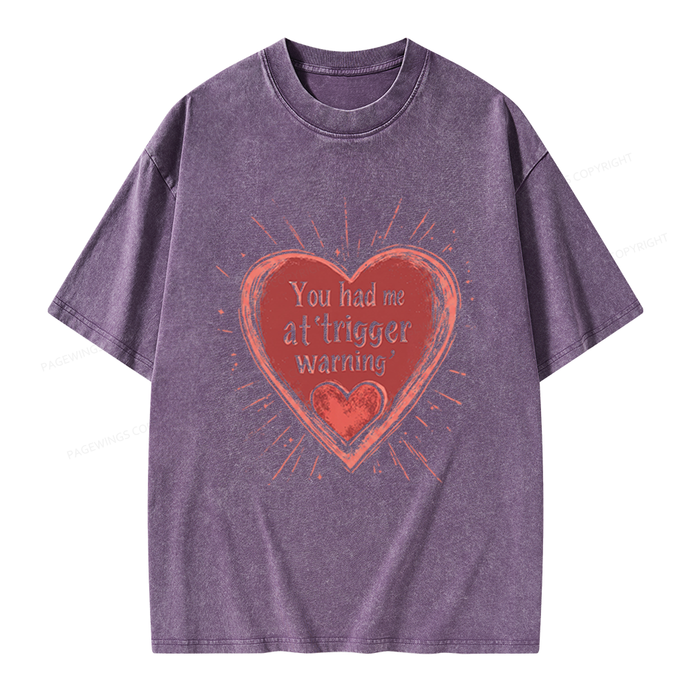 Pagewings Dark Romance Unisex Washed T-shirt