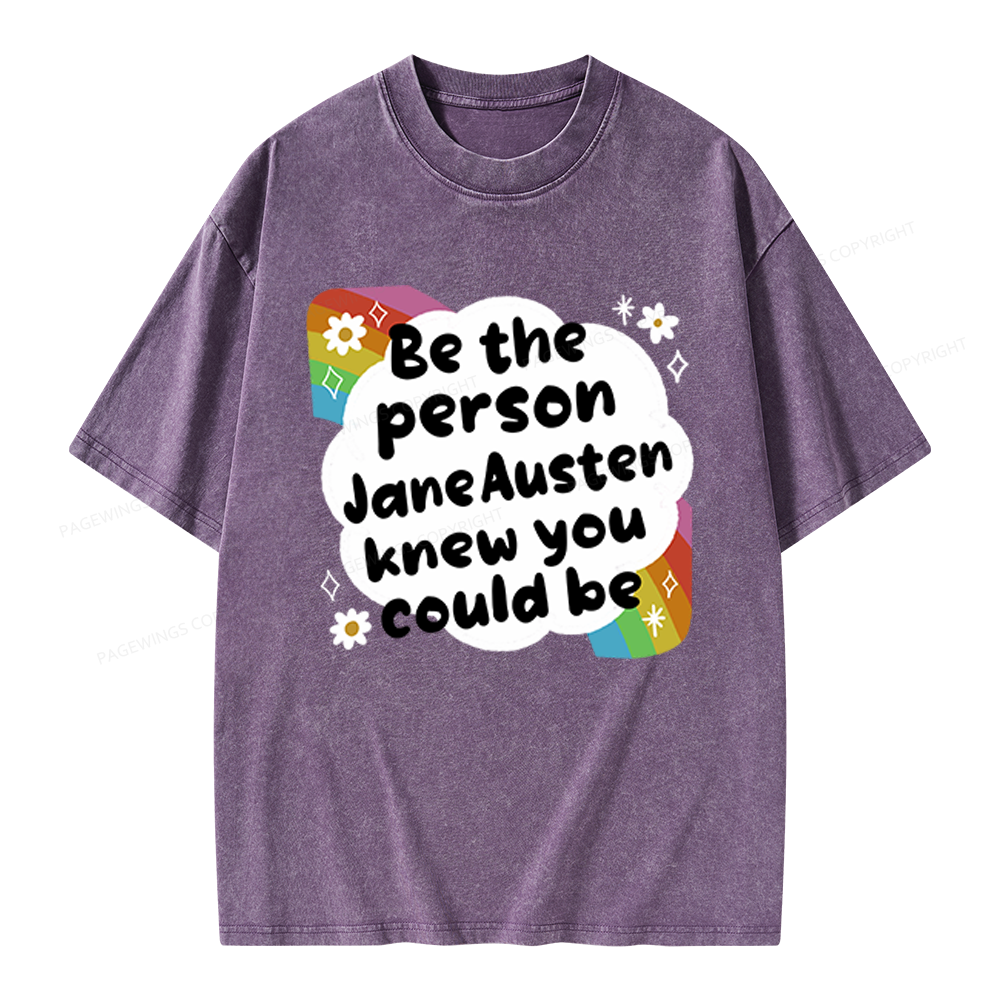Pagewings Custom Author Name Unisex Washed T-shirt