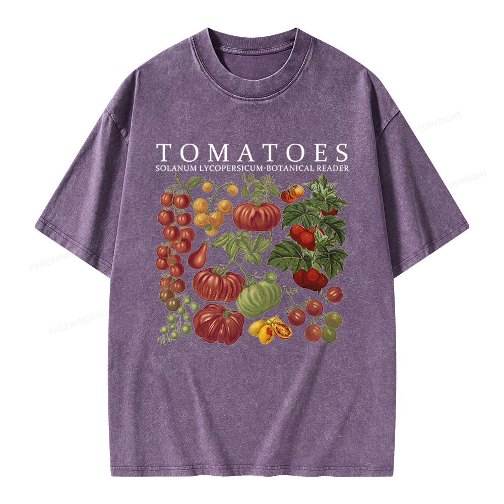 Pagewings Botanical Reader Unisex Washed T-shirt