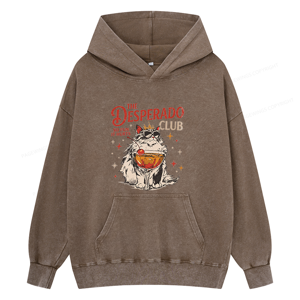 Pagewings Desperado Club Unisex Washed Hoodie
