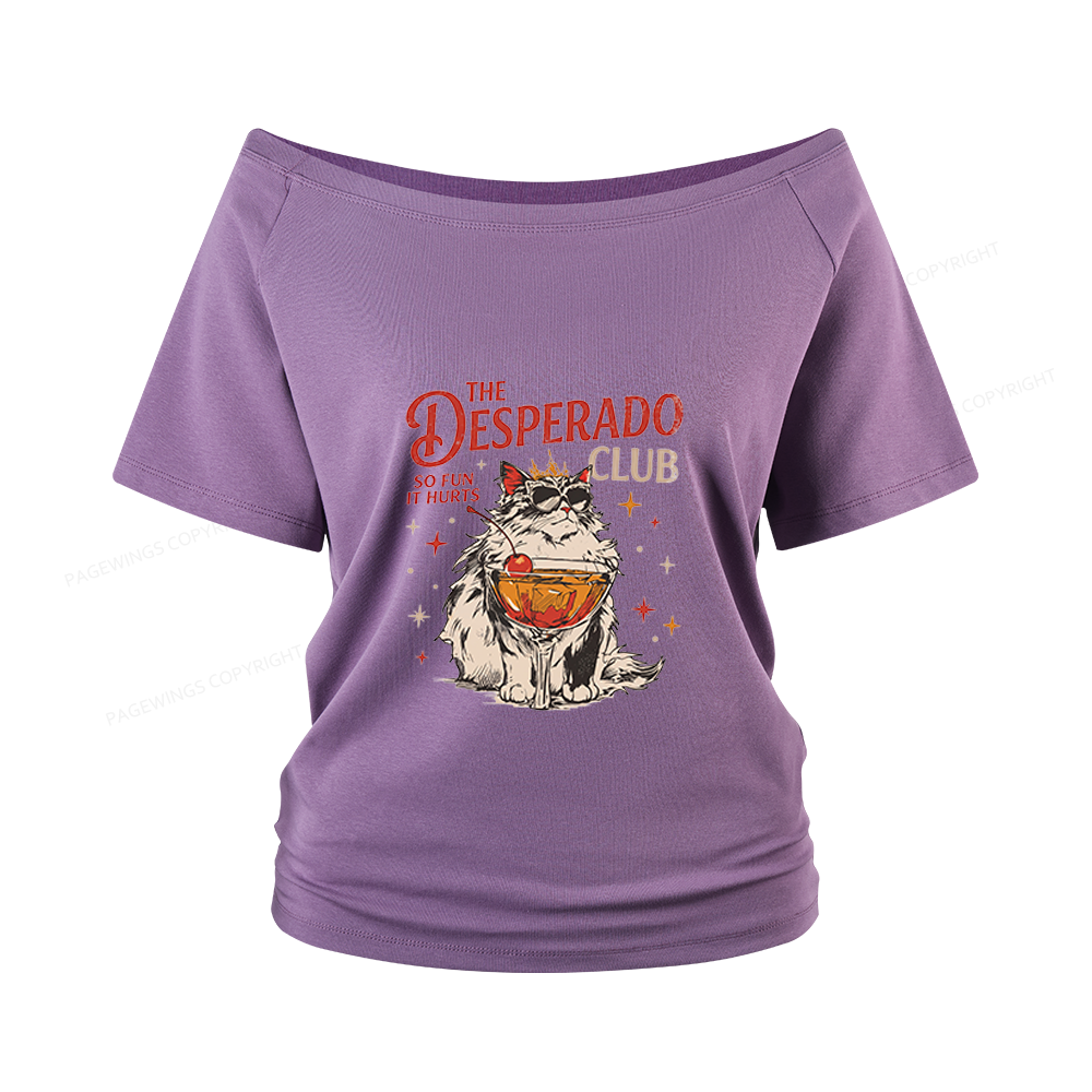 Pagewings Desperado Club Women Off Shoulder T-shirts
