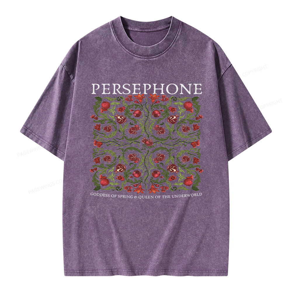 Pagewings Persephone Vintage Unisex Washed T-shirt