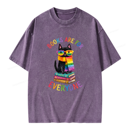 Pagewings Books Are For Everyone Unisex Washed T-shirt