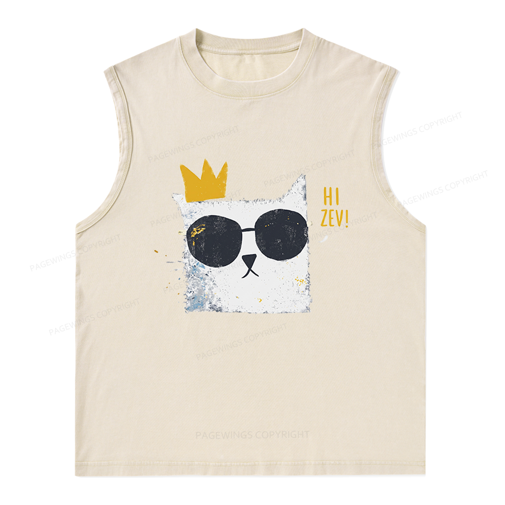 Pagewings Princess Donut Unisex Washed Tank Top