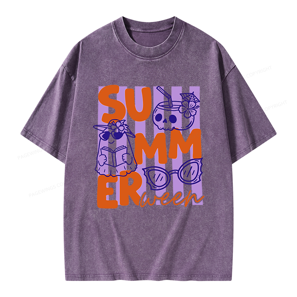 Pagewings Summerween Unisex Washed T-shirt