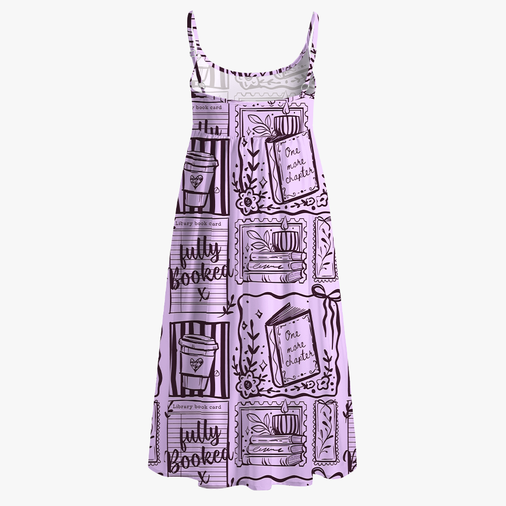 Pagewings Fully Booked Printed Spaghetti Strap Midi Sundress