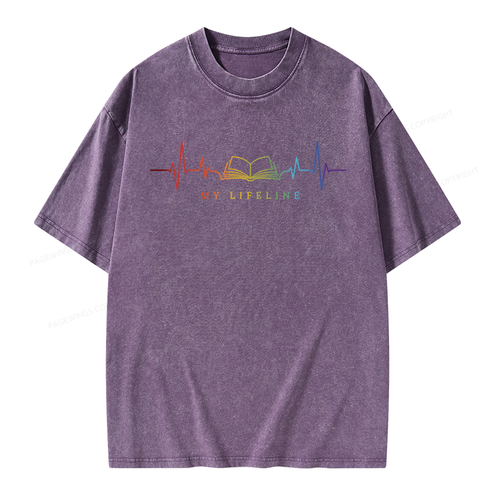 Pagewings Lifeline Unisex Washed T-shirt