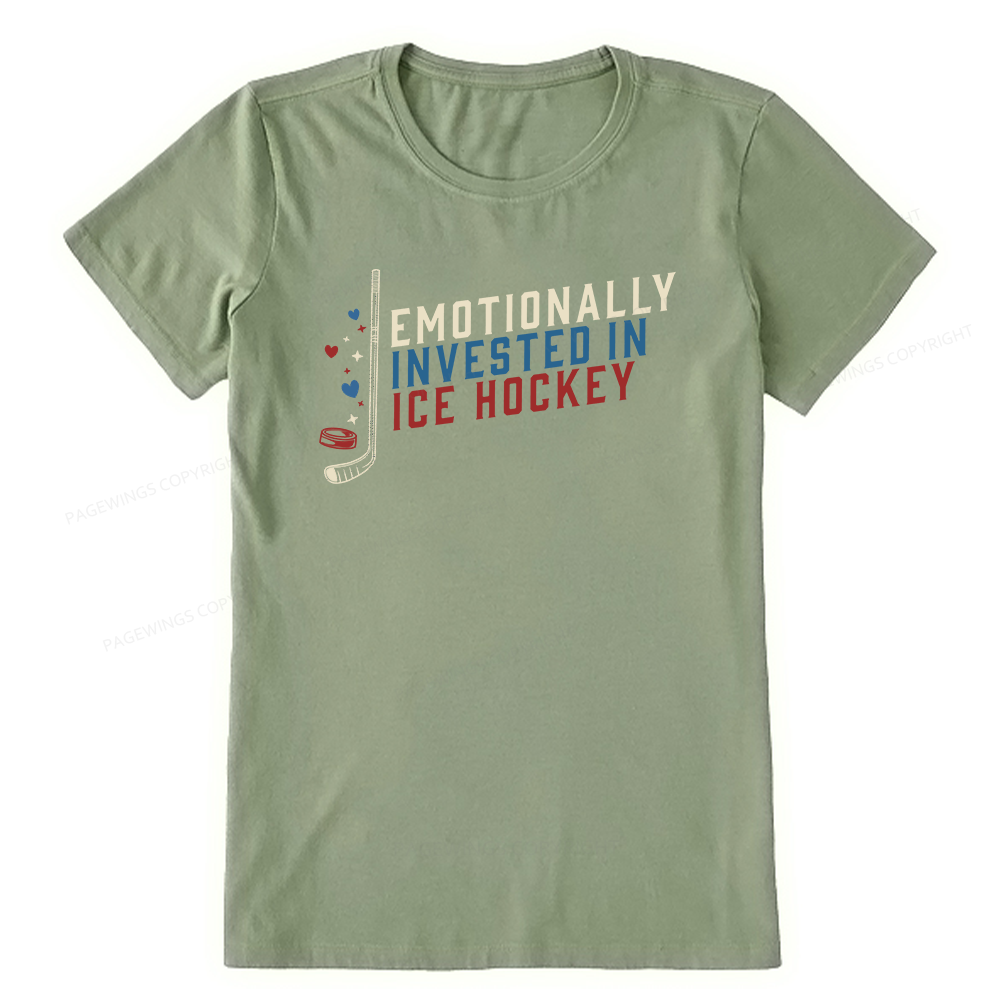 Pagewings Emotionally Invested in Ice Hockey Unisex Classic T-shirt