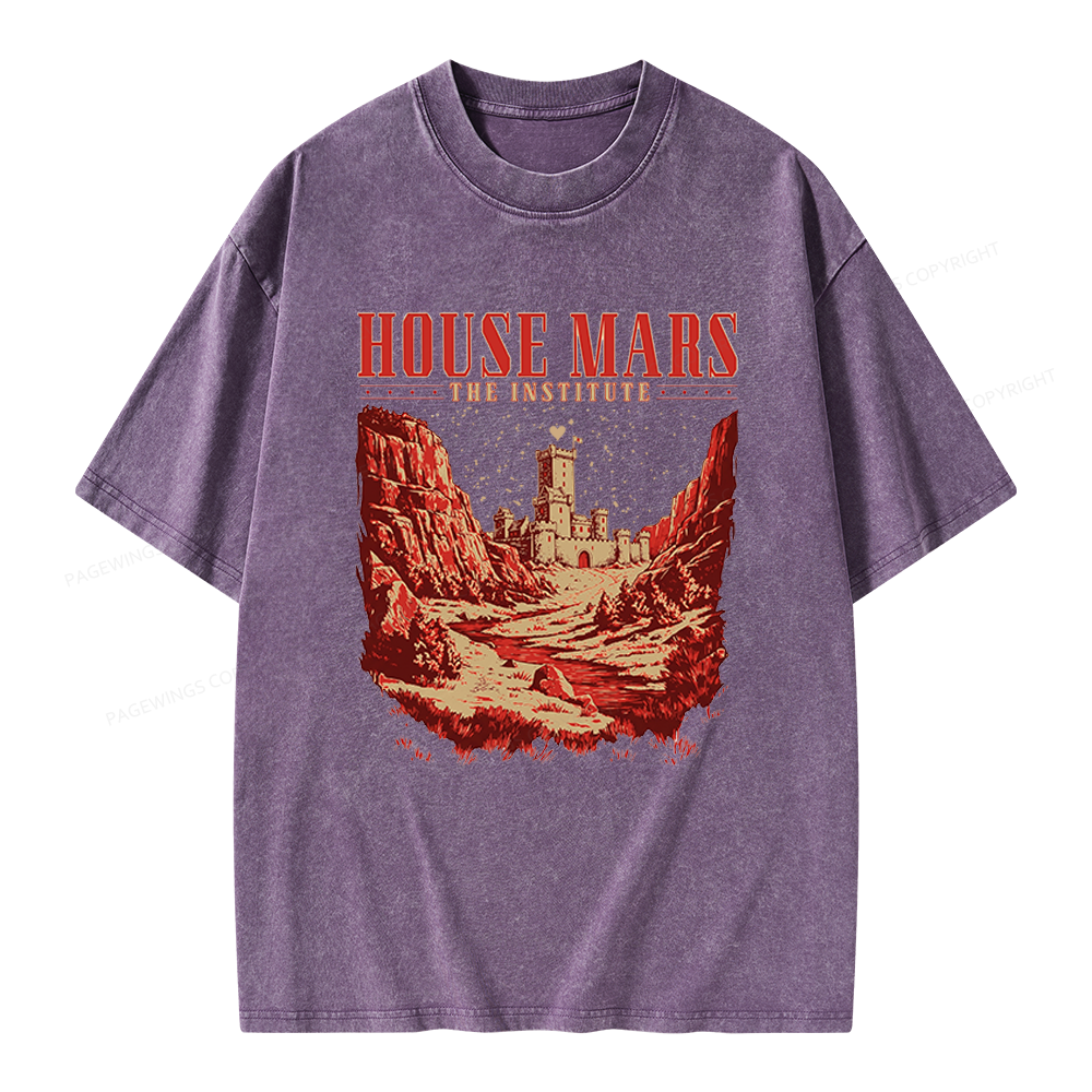 Pagewings House Mars Unisex Washed T-shirt