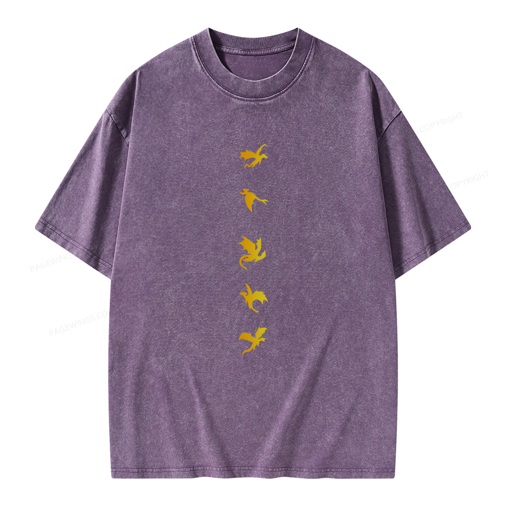Pagewings Fly Or Die Unisex Washed T-shirt