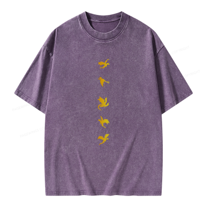 Pagewings Fly Or Die Unisex Washed T-shirt