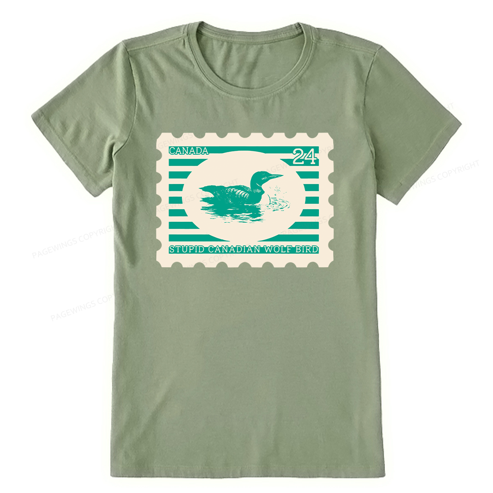 Pagewings Stupid Canadian Wolf Bird Unisex Classic T-shirt
